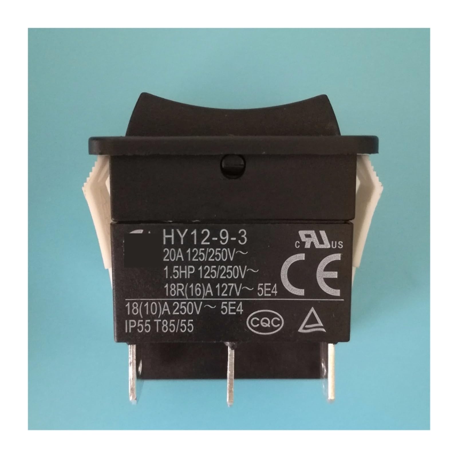 Interruptores de botón 2 uds HY12-9-3 6 Pines botón de Encendido y Apagado Interruptor basculante interruptores de botón for Herramientas eléctricas 125/250V 18/20A