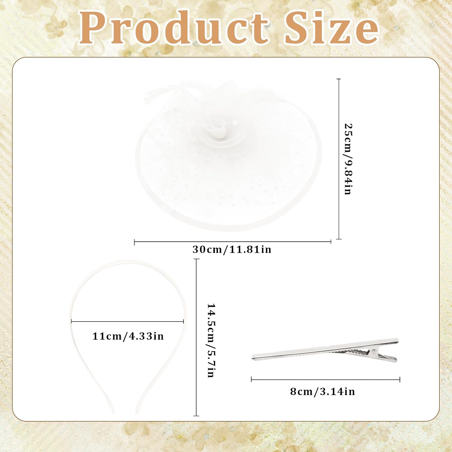 White Tea Party Hats for Women Feather Mesh Hats for Tea Party Vintage Fascinator Headband White Hat with Veil for Church Banquet Cosplay Party