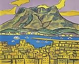 ■①田崎広助 桜島 リトグラフ 直筆サイン 印章有り エディション有り