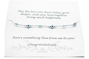 Something Blue Bride Gift, Sterling Silver Anklet with Blue Crystal Pearl & Crystal