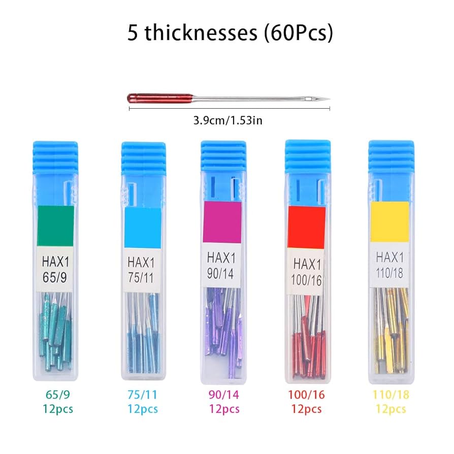 ミシン針 60本 ユニバーサルレギュラーポイントマシン針
