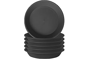 Plastic Plant Saucer Pack Set (6 Pack, 5.8" Diameter)