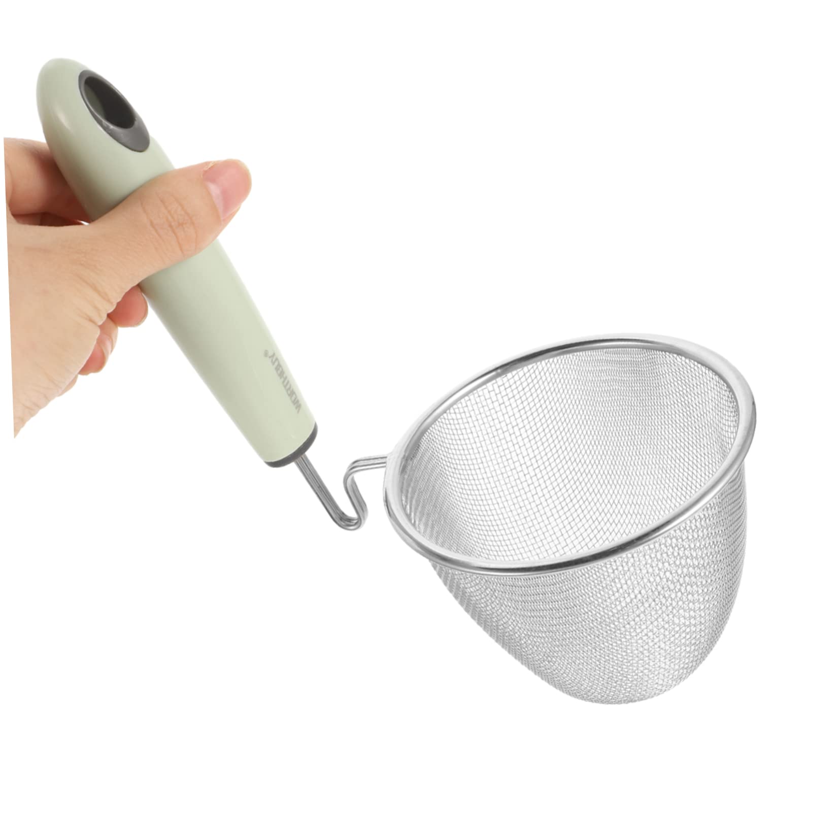 Alipis Stainless Steel Pasta Strainer Spoon with Handle Food Grade Mesh Skimmer for Cooking Frying and Draining Practical Kitchen Tool for Noodles and Spaghetti