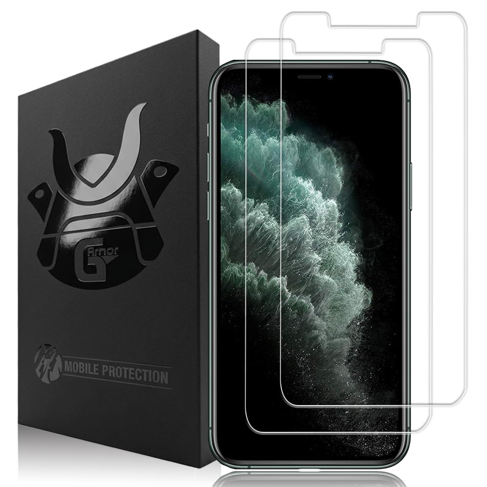 2 Pack Glass Screen Protector for iPhone Xs Max and 11 Pro Max