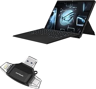 BoxWave Smart Gadget Compatible with ASUS ROG Flow Z13 2023 (13.4 in) - AllReader SD Card Reader, microSD Card Reader SD Compact USB for ASUS ROG Flow Z13 2023 (13.4 in) - Jet Black