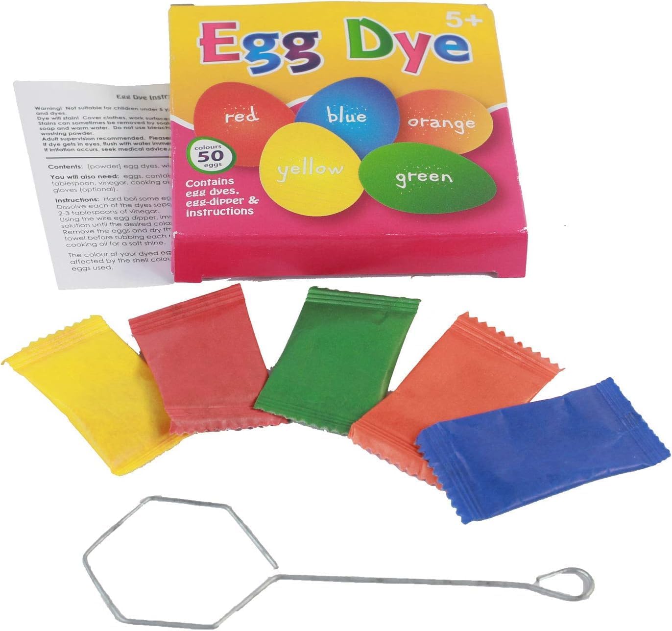 Easter Crafts | Egg Decoration Dye Kit | Pack of 5 Colours | Dyes 100 Eggs! | Kids Egg Dyes | Dyes 100 Eggs