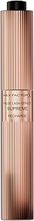 False Lash Effect Supreme Recharge Mascara - Black, Instant 7x Volume, Healthier-Looking Lashes, Keratin-Rich Formula, Refillable Mascara