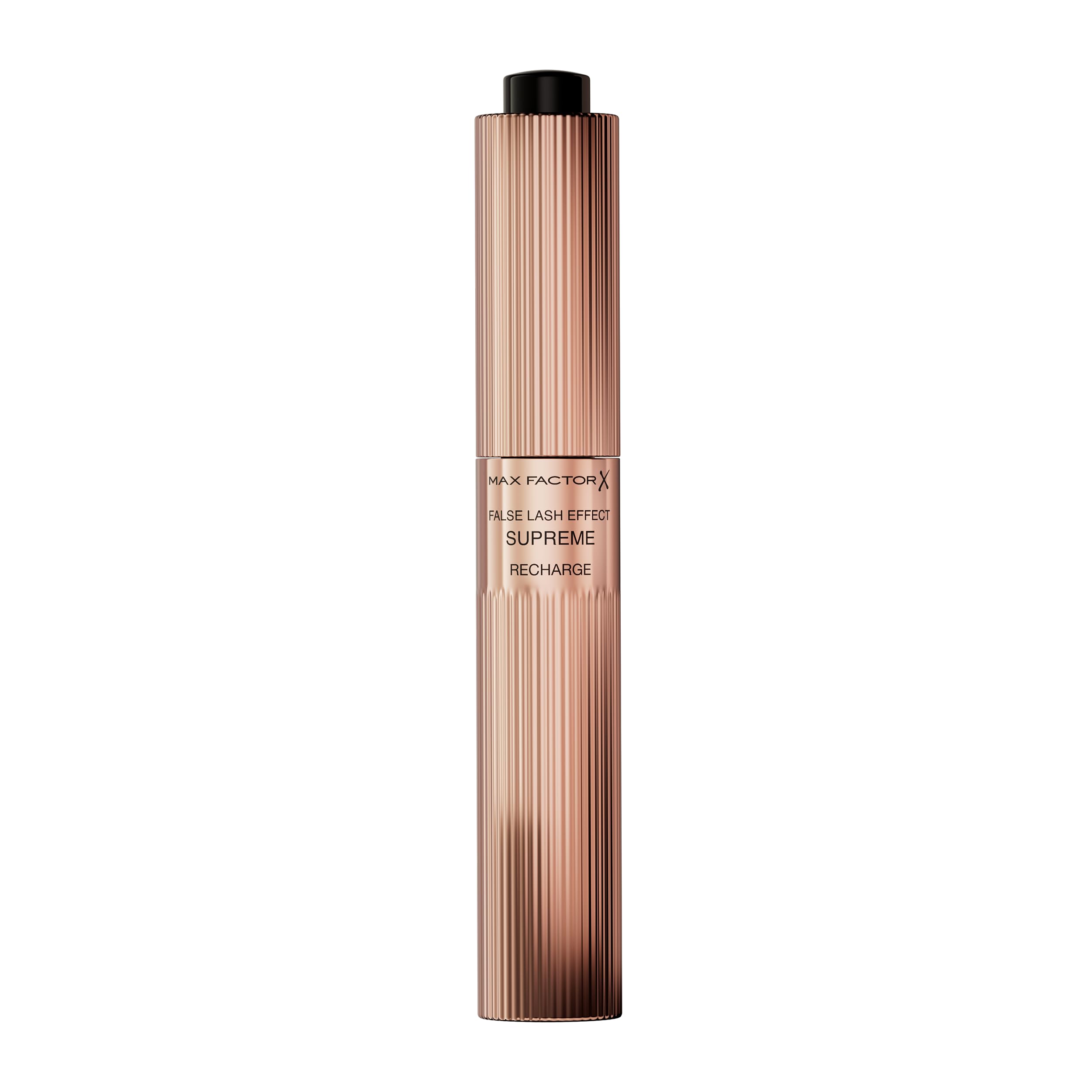 Max Factor False Lash Effect Supreme Recharge Mascara - Black, Instant 7x Volume, Healthier-Looking Lashes, Keratin-Rich Formula, Refillable Mascara