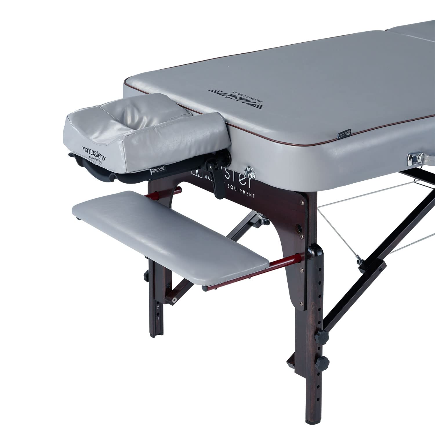Master Massage Table de Massage, Bois, Gris Tourterelle, 70 x 200 cm