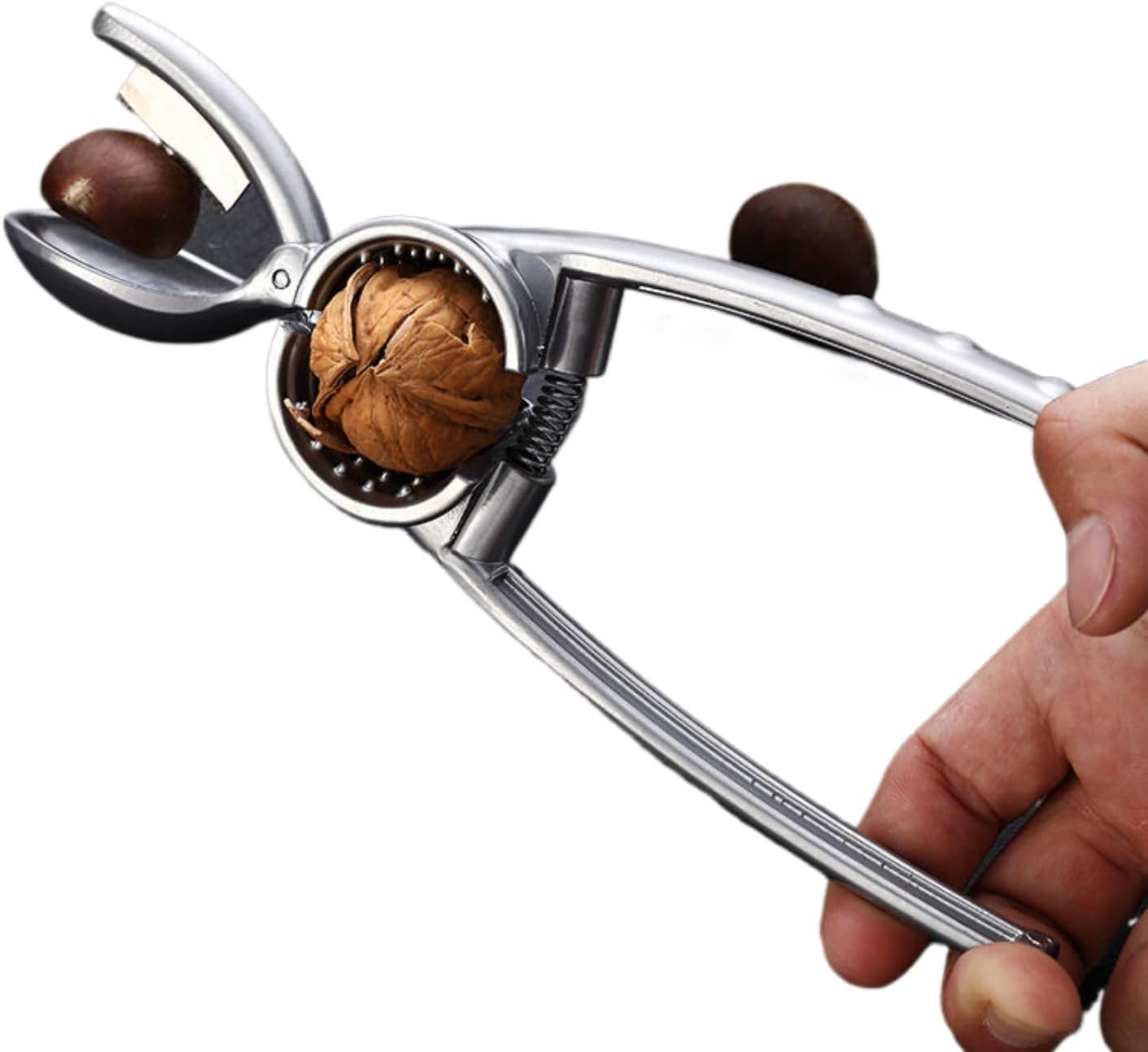 板栗开口神器核桃夹 Nut Crackers Nutcracker for Walnuts, Nut Cracker Kitchen Tool 子剥栗子神器剪刀钳开拨家用剥壳生板栗去皮工具 Household Cleaning，Kitchen Storage Essentials