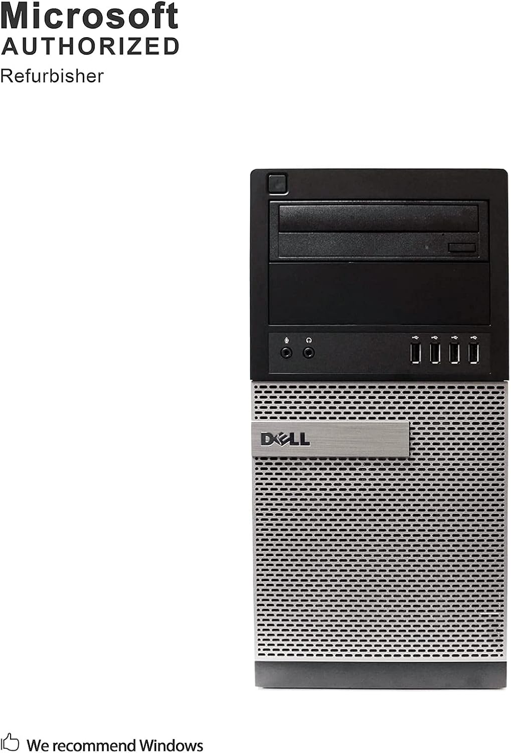 Dell Flagship Optiplex 9020 Tower Premium Business Desktop Computer (Intel Quad-Core i7-4770 up to 3.9GHz, 8GB RAM, 128GB SSD + 3TB HDD, DVD, WiFi, Windows 10 Professional) (Renewed)