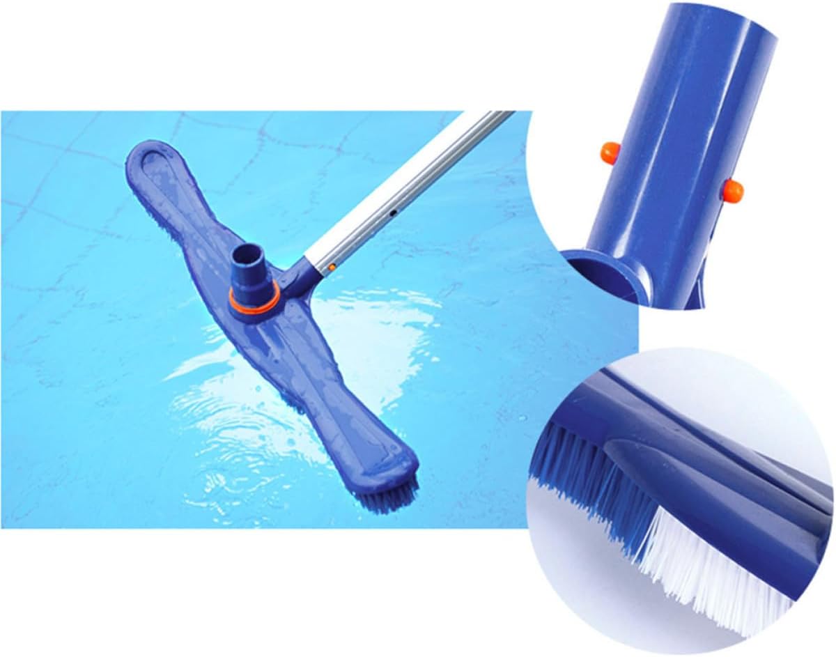 1pc Heavy Duty Pool Cleaning Brush Stiff Plastic Bristles for Walls and Floors Versatile Cleaner for Indoor and Outdoor Use for Swimming Pools Patios and More