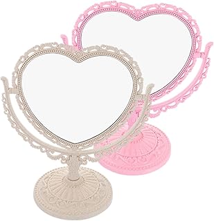 MAGICLULU Espejo de maquillaje de corazón est...