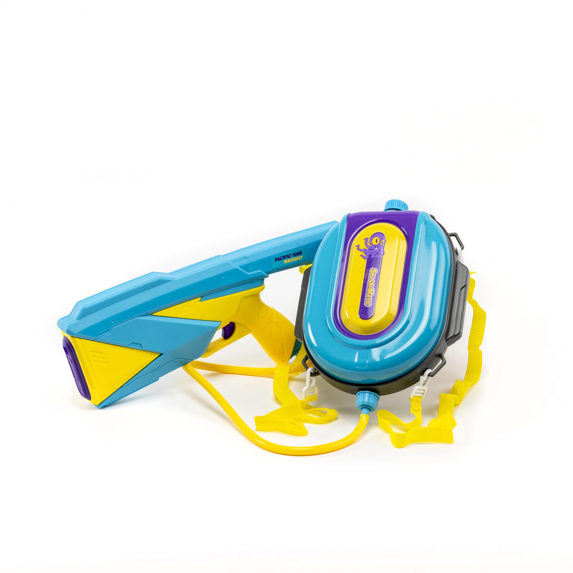 ODS - Splashmatic Pacific 1900, Spara Acqua con Serbatoio a Zainetto, a Batteria con Ricarica USB, Pistola ad Acqua 48 cm, Capacità Serbatoio 1900 ml, Età Consigliata +6 Anni