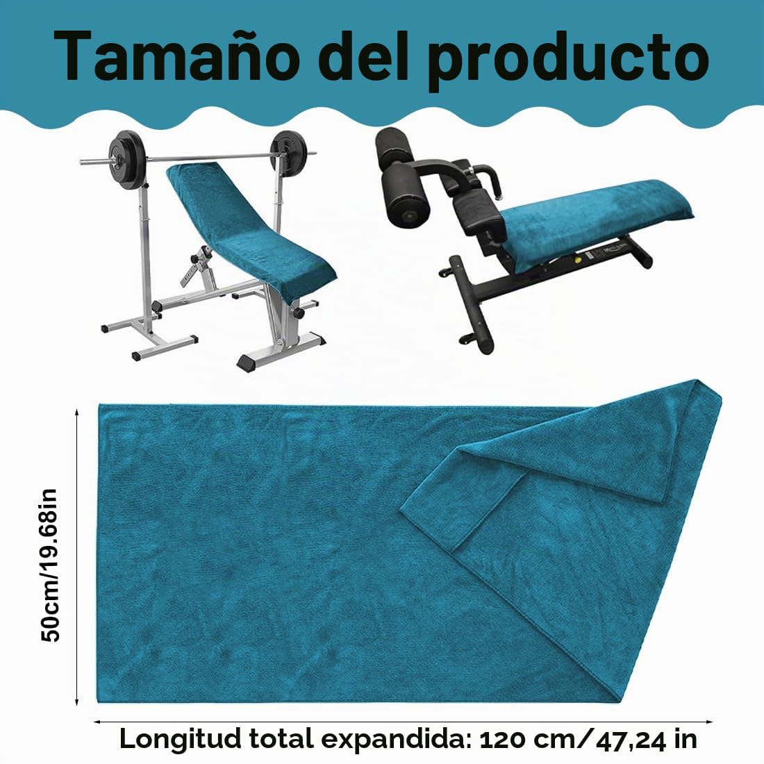 Toalla de Fitness con Bolsa de Microfibra, Toalla de Deporte Toallas de Microfibra con Bolsillo con Cremallera, Toalla de Gimnasio, Gym Towel