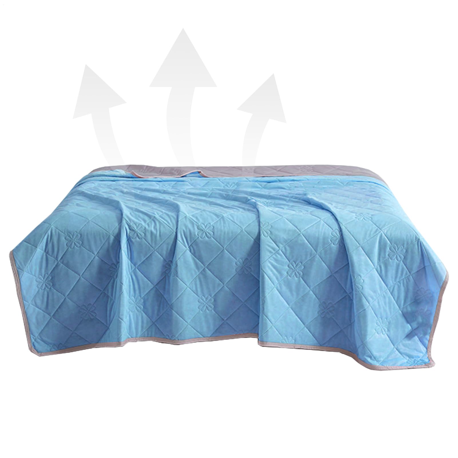 Coperta Rinfrescante Biancheria Da Leggera Traspirante | Coperta Ghiacciata per Chi Soffre il Caldo Ideale Per Adulti Divano Casa Campeggio Viaggio Sudorazioni Notturne E
