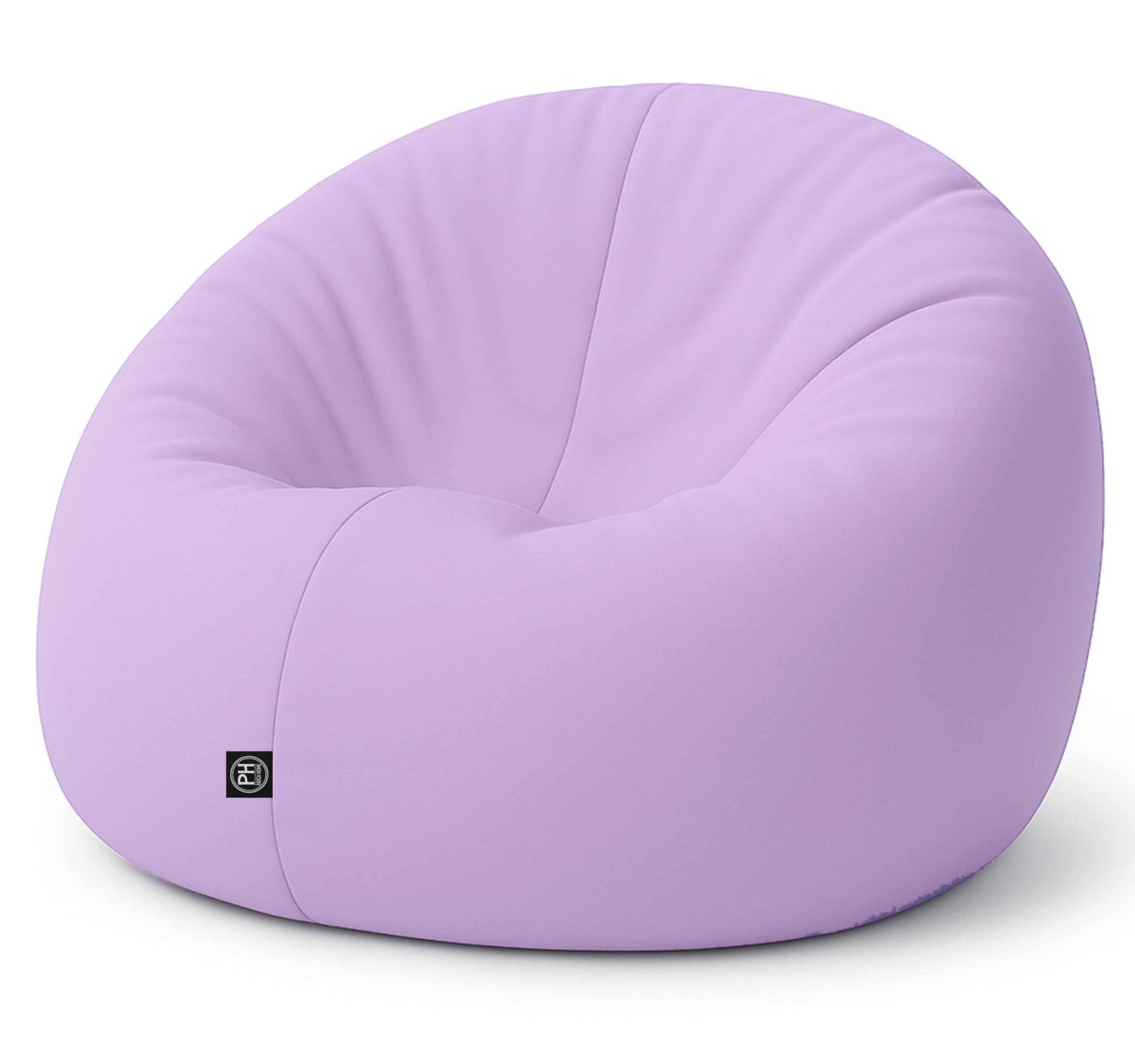 PATCH HOME 2 in 1 Funktion Sitzsack Sessel Bean Bag Sitzsäcke Gaming mit Reißverschluss bereits befüllt - Ø 125cm - Flieder