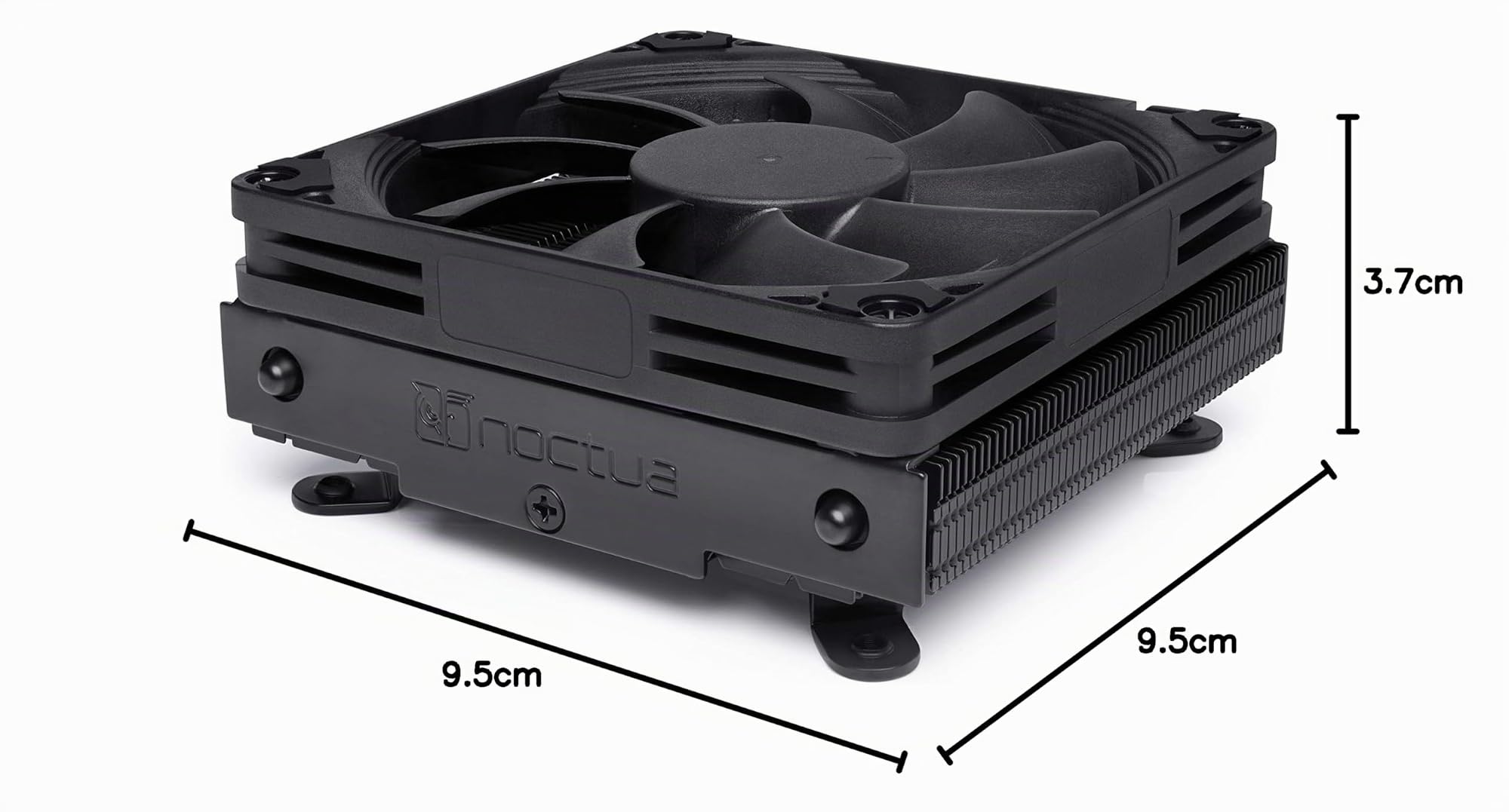 Noctua NH-L9i chromax.black, Disipador de CPU de Bajo Perfil y Máxima Calidad para LGA1200 & LGA115x (Negro)