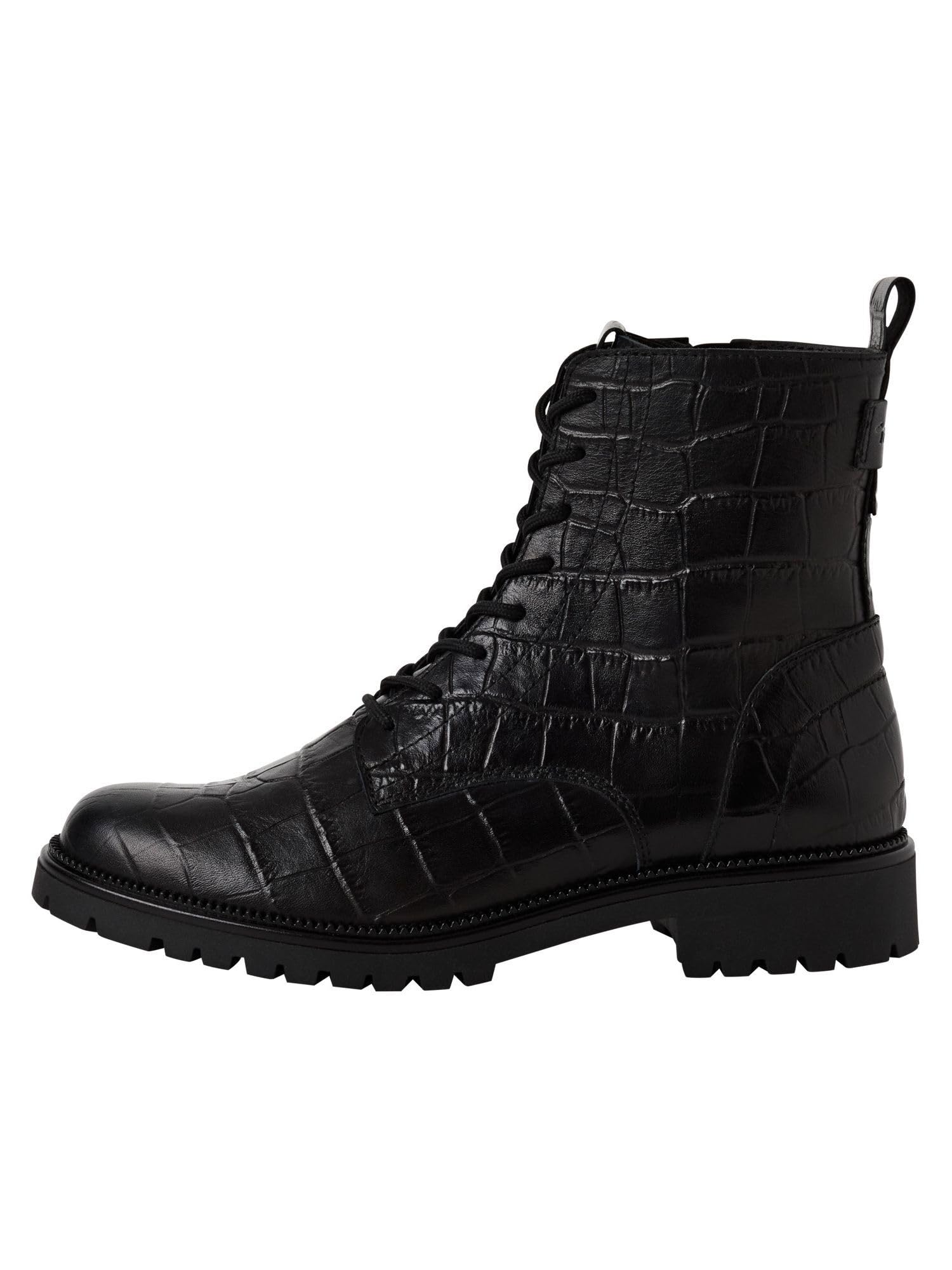 Tamaris Kobiety Tamaris Damen Lace Boot Flat 1-25402-43Buty za kostkę