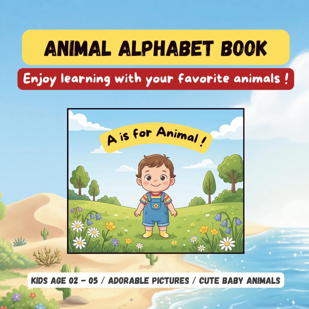 Animal Alphabet Book: Enjoy learning with your favorite animals !