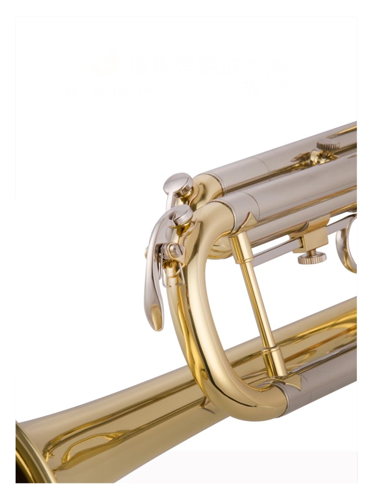 Professionell Trompete Professionelles Messing-Trompeteninstrument Trompete B flaches Lack-Gold-Performance-Kornett Western-Blasinstrument