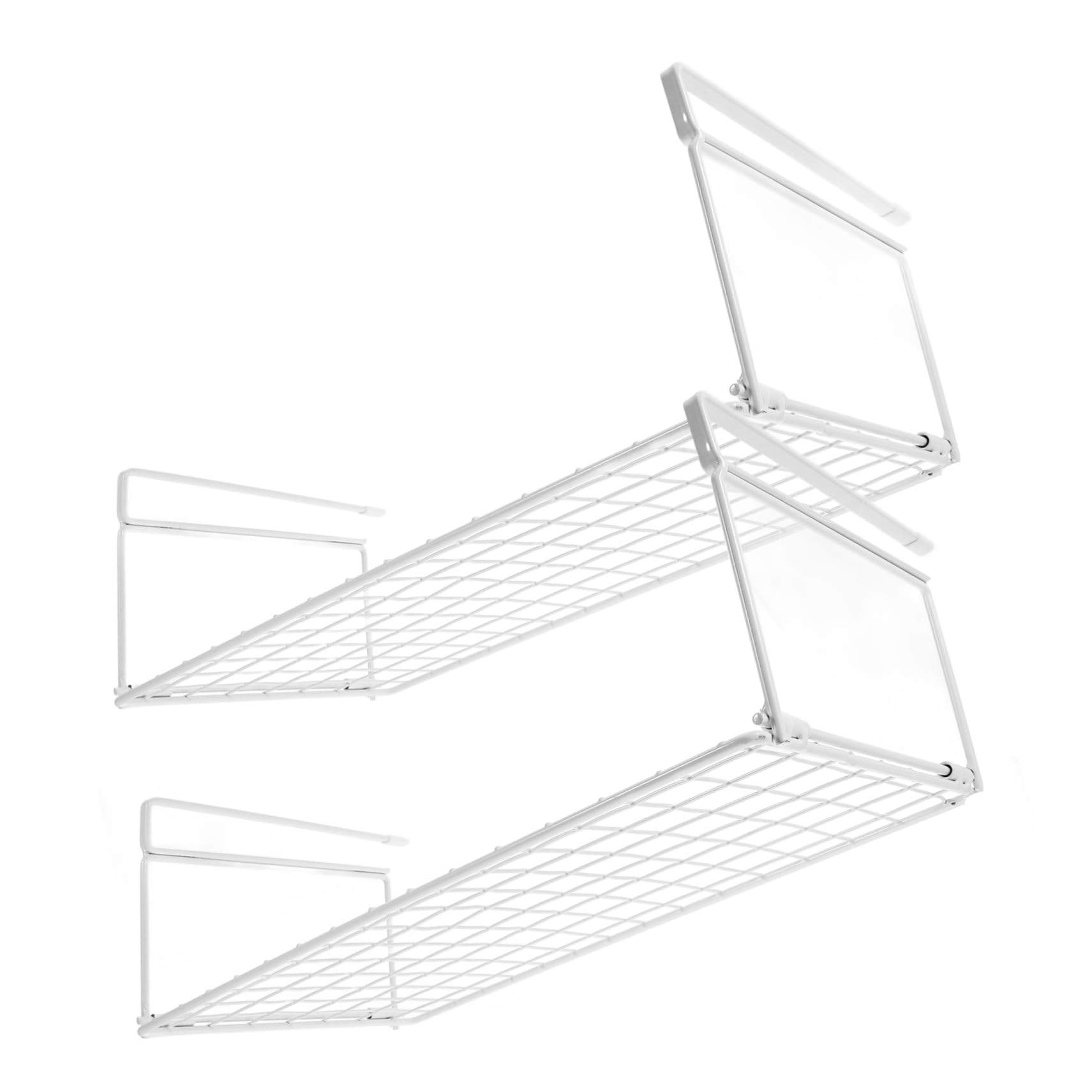 Organisateur de chaussures sans installation étagère de rangement blanc pour armoire