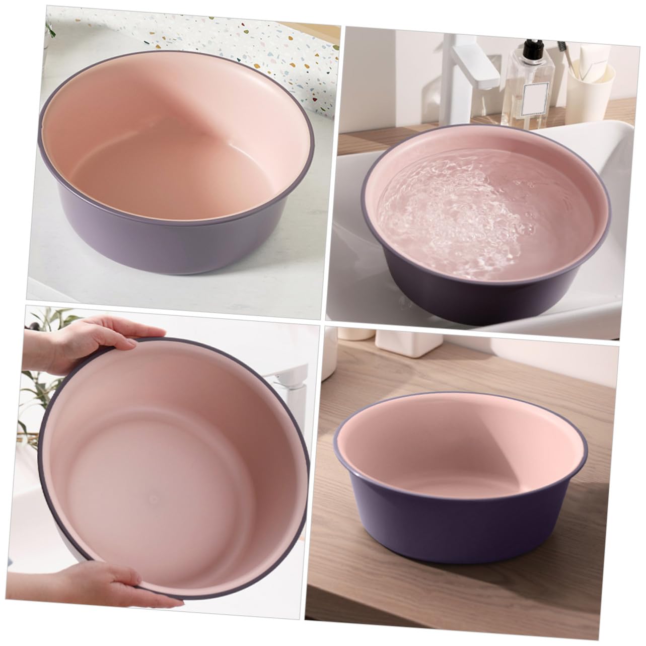 Vasca per Pediluvio Rotonda in Pp Resistente, Design Versatile e Facile da Pulire, per Momenti di Benessere Domestico e Lavaggio Piedi Rilassante