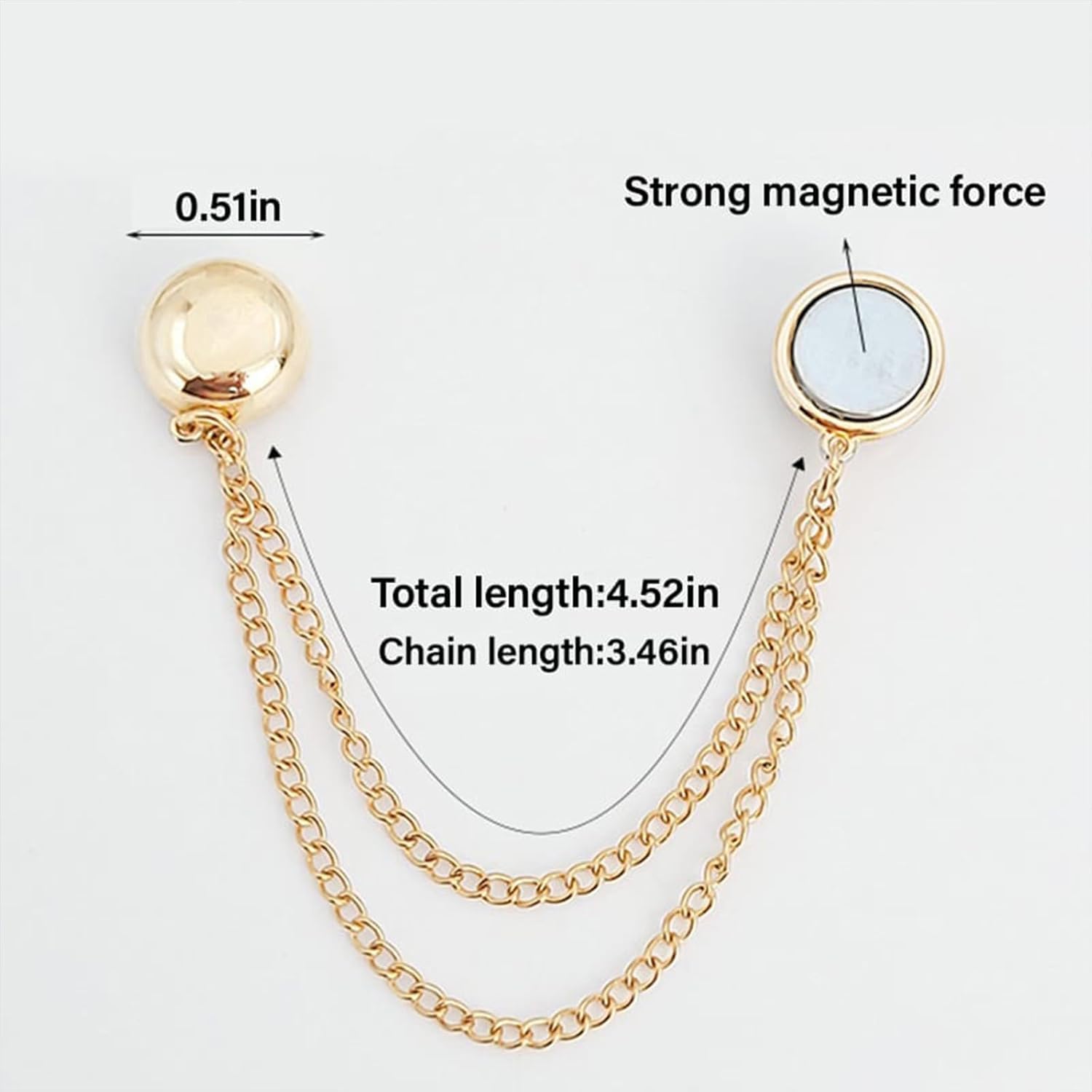 4 Clip Magnetiche Multifunzionali Per Vestiti – Fermaglio A Bottone Per Sciarpe, Hijab, Cardigan – Multicolore, Taglia L