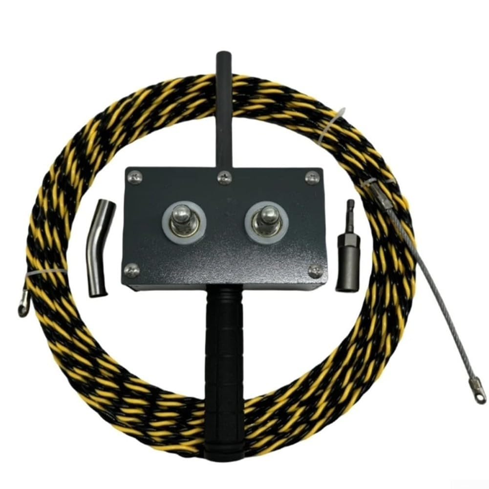 Extractor de cable eléctrico, extractor de cable eléctrico industrial de aleación de aluminio, herramienta de roscado automático para instalación de tuberías de cableado eléctrico DIY (juego con