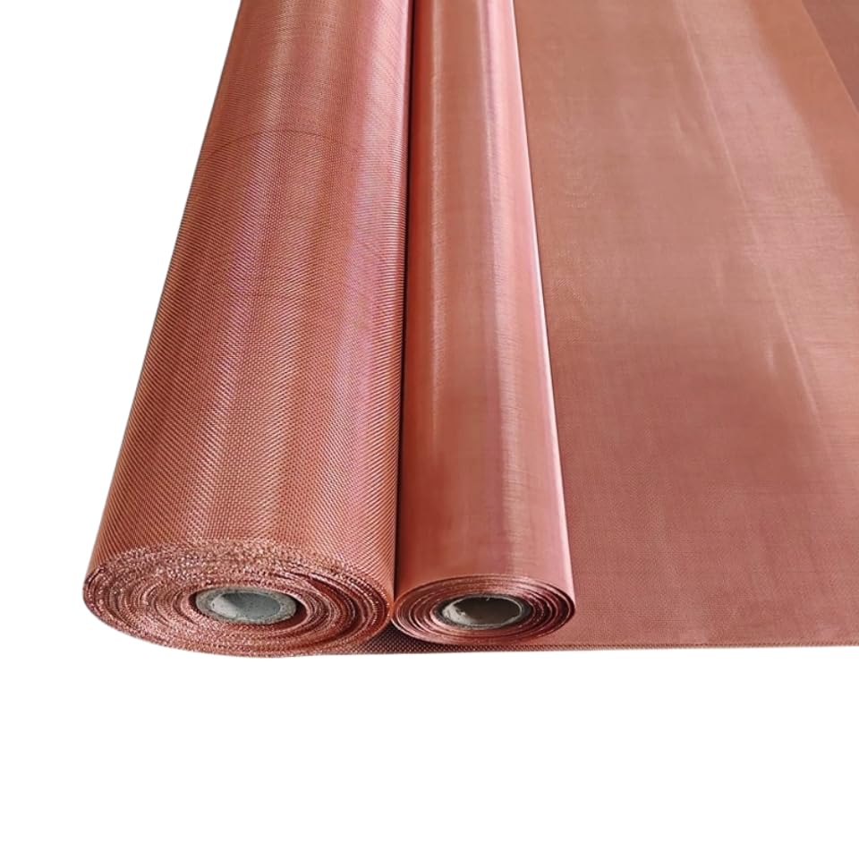 WEAREONE Copper mesh - Industrial, Electronic, Decorative Multi-Purpose Preferred Copper Wire mesh (300mm*300mm(30 mesh))