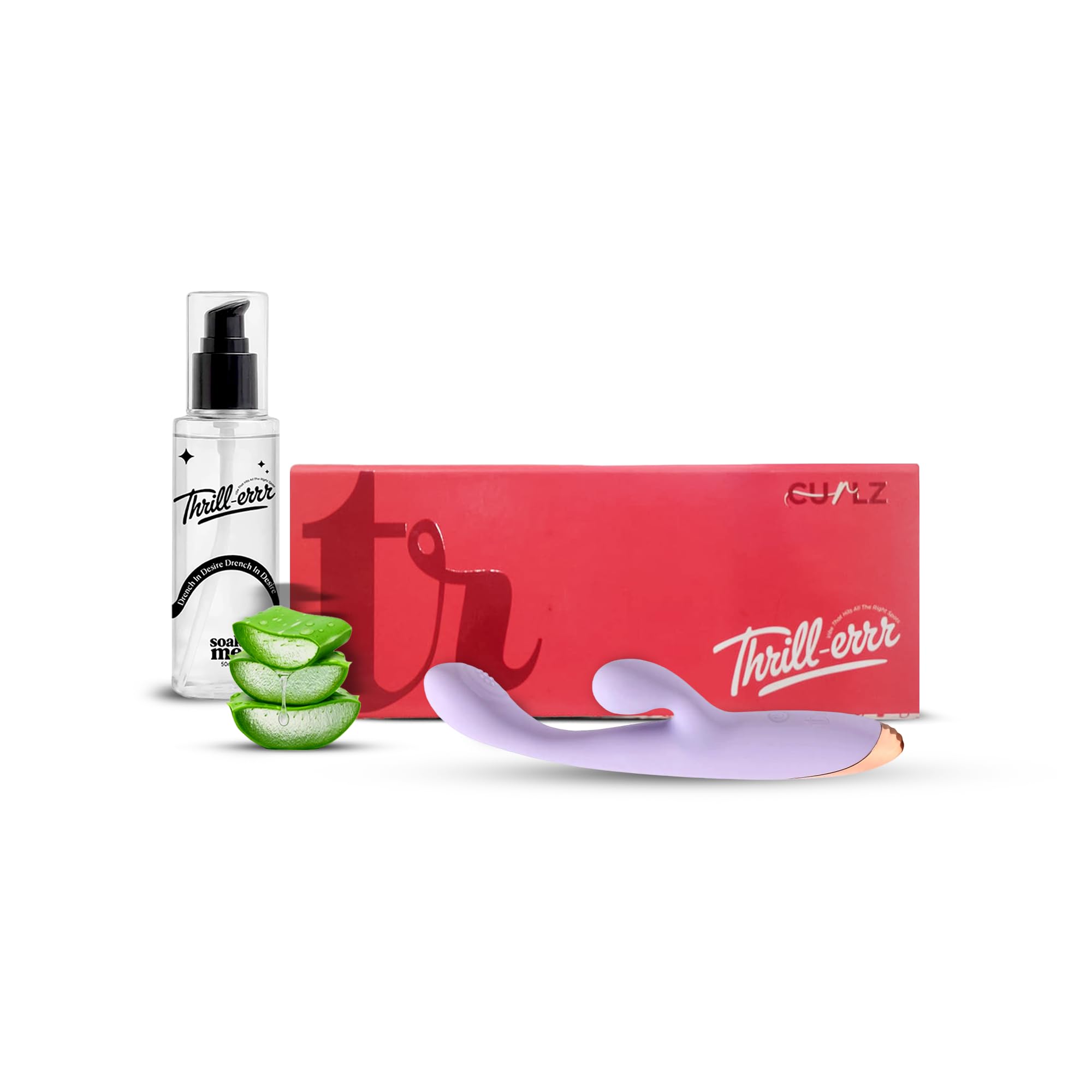 Soak Me Lube And Curlz Purple Combo, Aloe Vera Water-Based Paraben Free Lubricant - 50ml-image-12