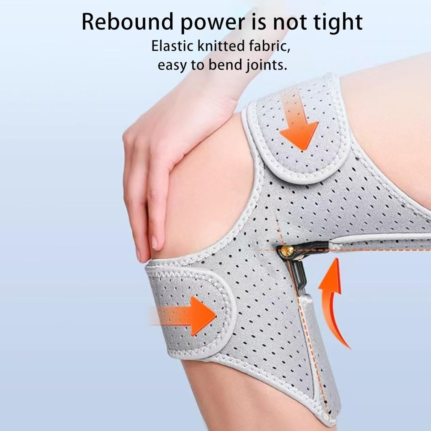 Genouillère ajustable de protection du genou pour le sport Genouillères Puissant Protecteur de Jambe, Support Articulaire du Genou Antidérapant et Élastique