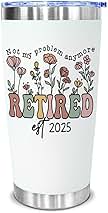 Retirement Gifts for Women 2025-20 oz Stainless Steel Tumbler Retired Woman - Not My Problem Anymore Cup - Farewell Good Luck Gift to Mom, Wife, Sister, Boss, Coworker, Teacher, Nurse