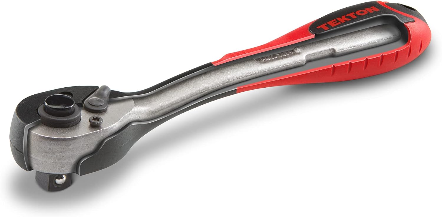 TEKTON 3/8 Inch Drive x 7 Inch Composite Quick-Release Ratchet | 1457