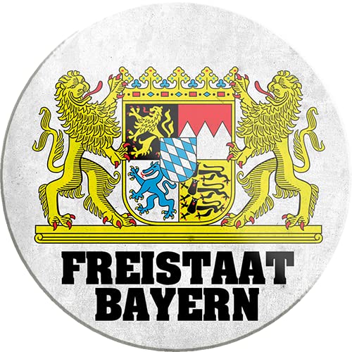 schilderkreis24 – Lustiger Spruch “Freistaat Bayern“ Magnet Deko Kühlschrankmagnet Humor witzige Geschenkidee Geburtstag Weihnachten 8x8 cm