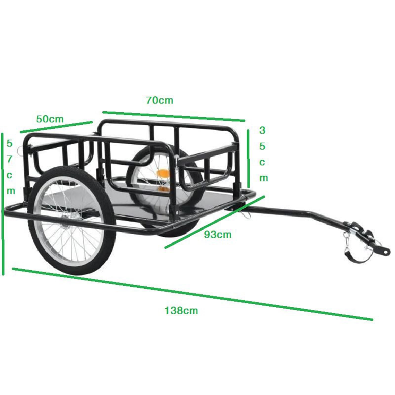 Remorque Cargo Pliable 88lb, Porte‑Animal, Chariot de Camping | Cadre Alliage Alu,Attelage Universel,Pliable Rapide – Idéal Animaux, Courses,Camping