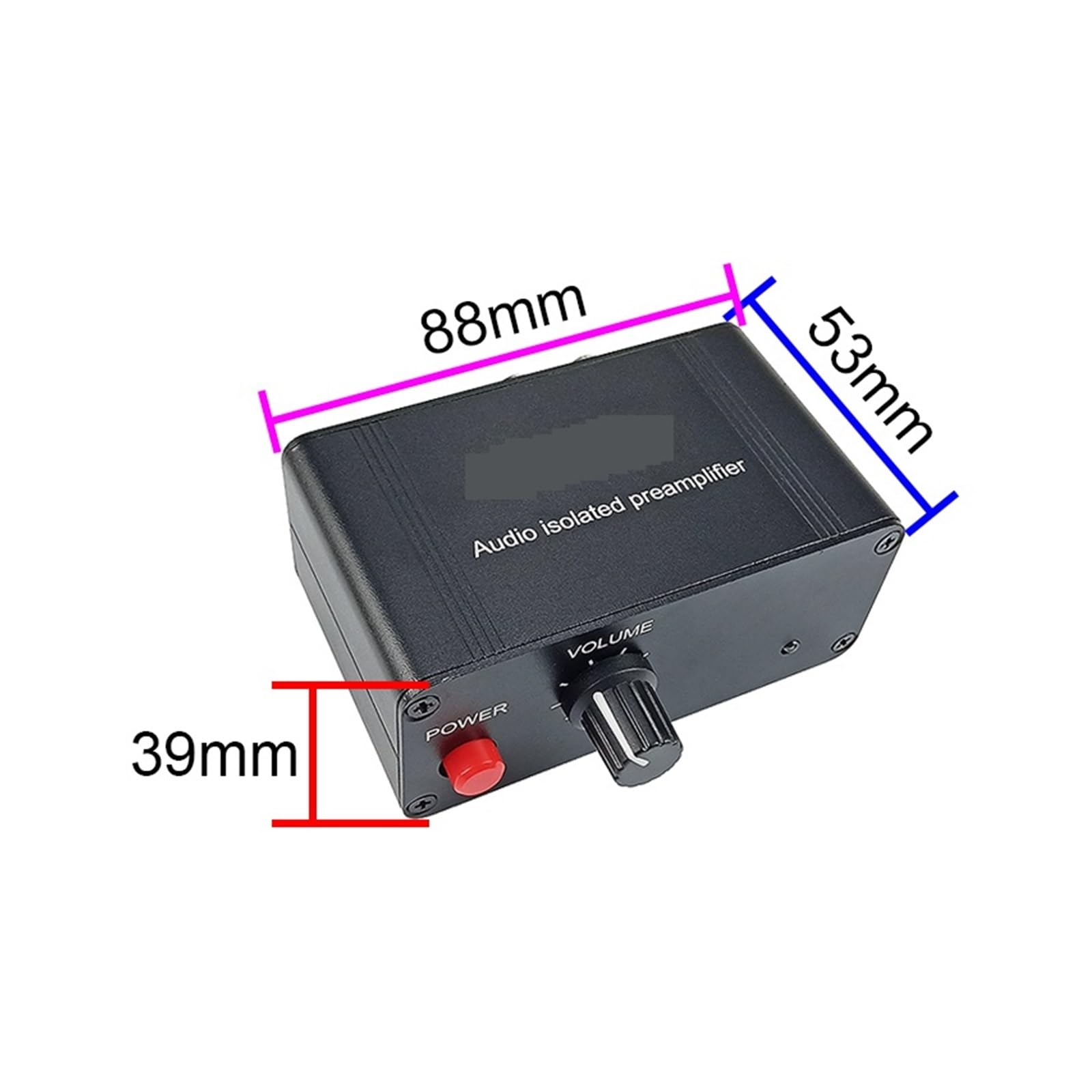 Audio isolato preamplificatore Stereo Ground Loop Rimuovi disturbo for di riunioni for auto Sintonizzazione Precisa