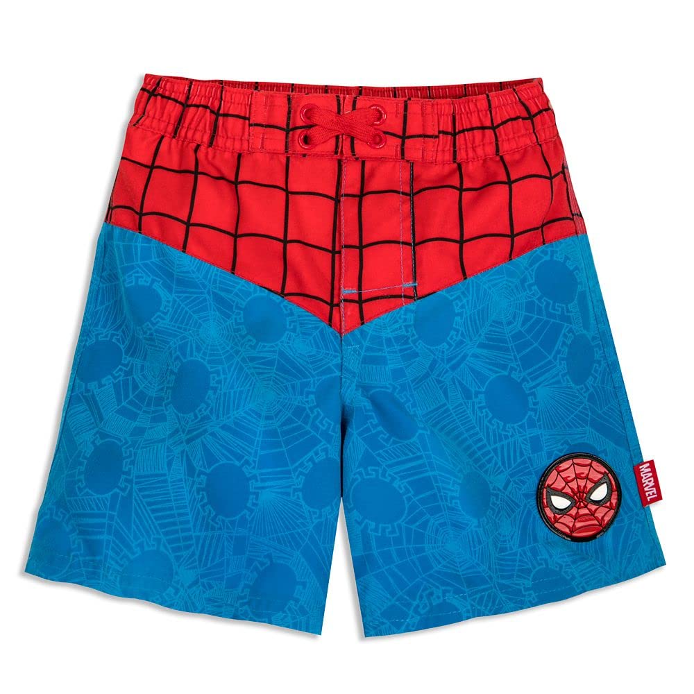 Marvel Spider-Man Swim Trunks for Boys, Size 7/8 Multicolored