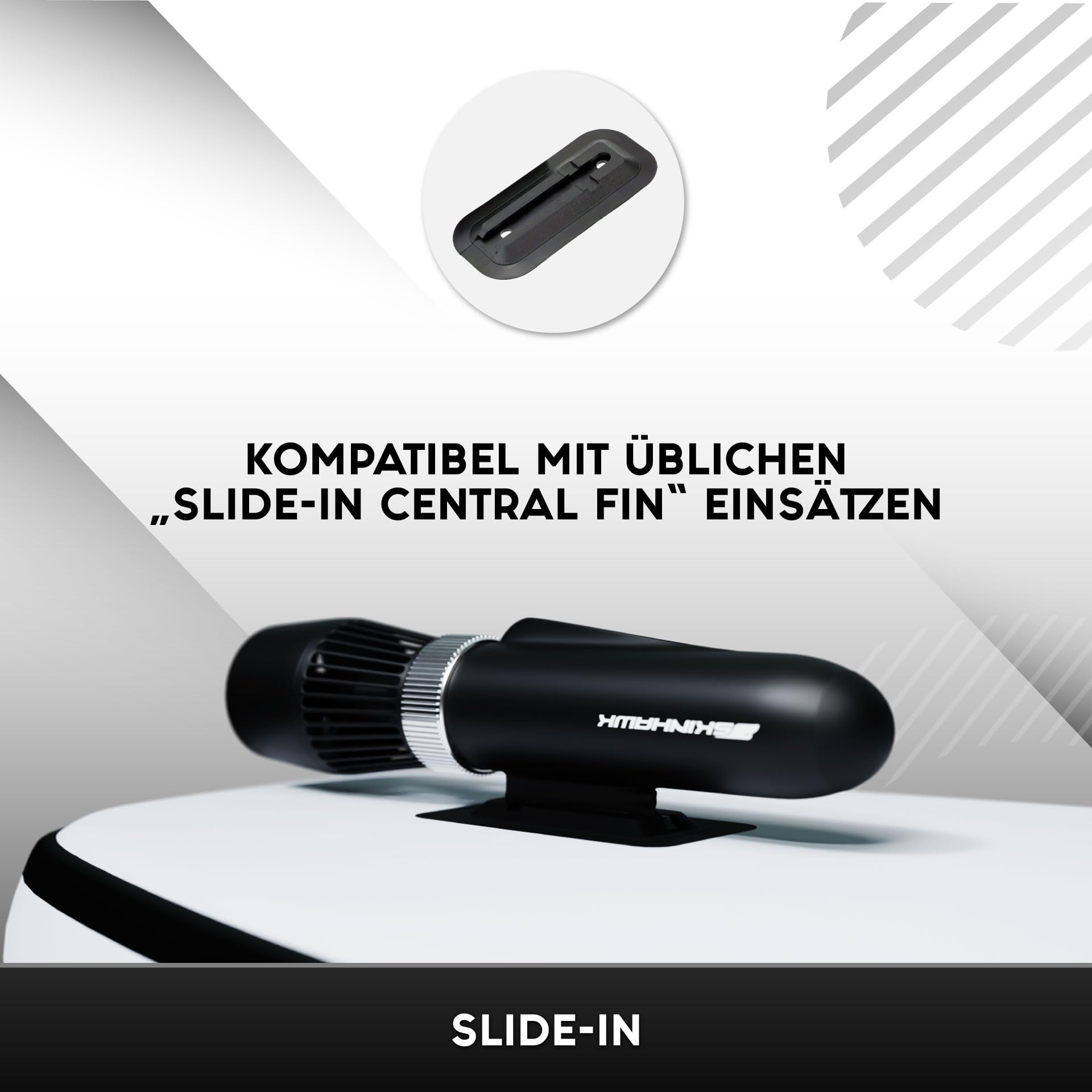 Skinhawk | Moteur électrique pour SUP et Kayak | aileron E | Puissance d'entraînement de 700 W | Haute vitesse jusqu'à 11 km/h