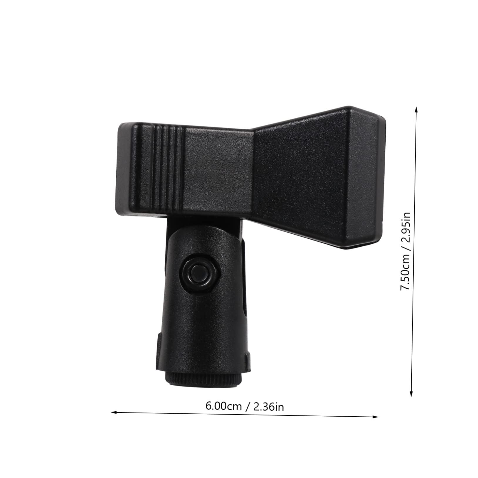 Toddmomy 3PCS Spring Clip Microphone Holder with Adapter Durable Easy Install Fits Microphones Clip for Recording Live Events