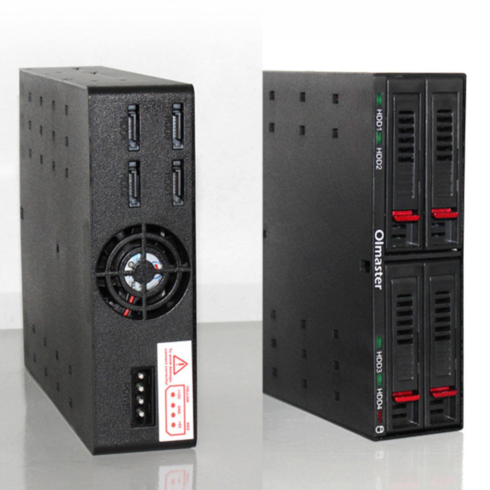 Amazon | Hzoibyze 4スロット 内蔵ラック 4x2.5インチ ハードドライブ