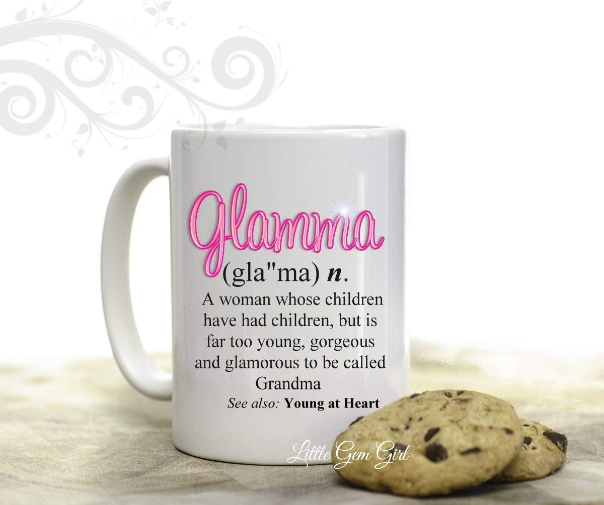 Novelty Coffee Mug with Glamma Dictionary Definition for