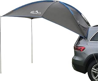 SUV Tailgate Tent with Awning Shade, Waterproof Car Camping Sun Shelter, Portable Auto Canopy Camper Trailer Sun Shade for Camping, Outdoor, SUV, Beach