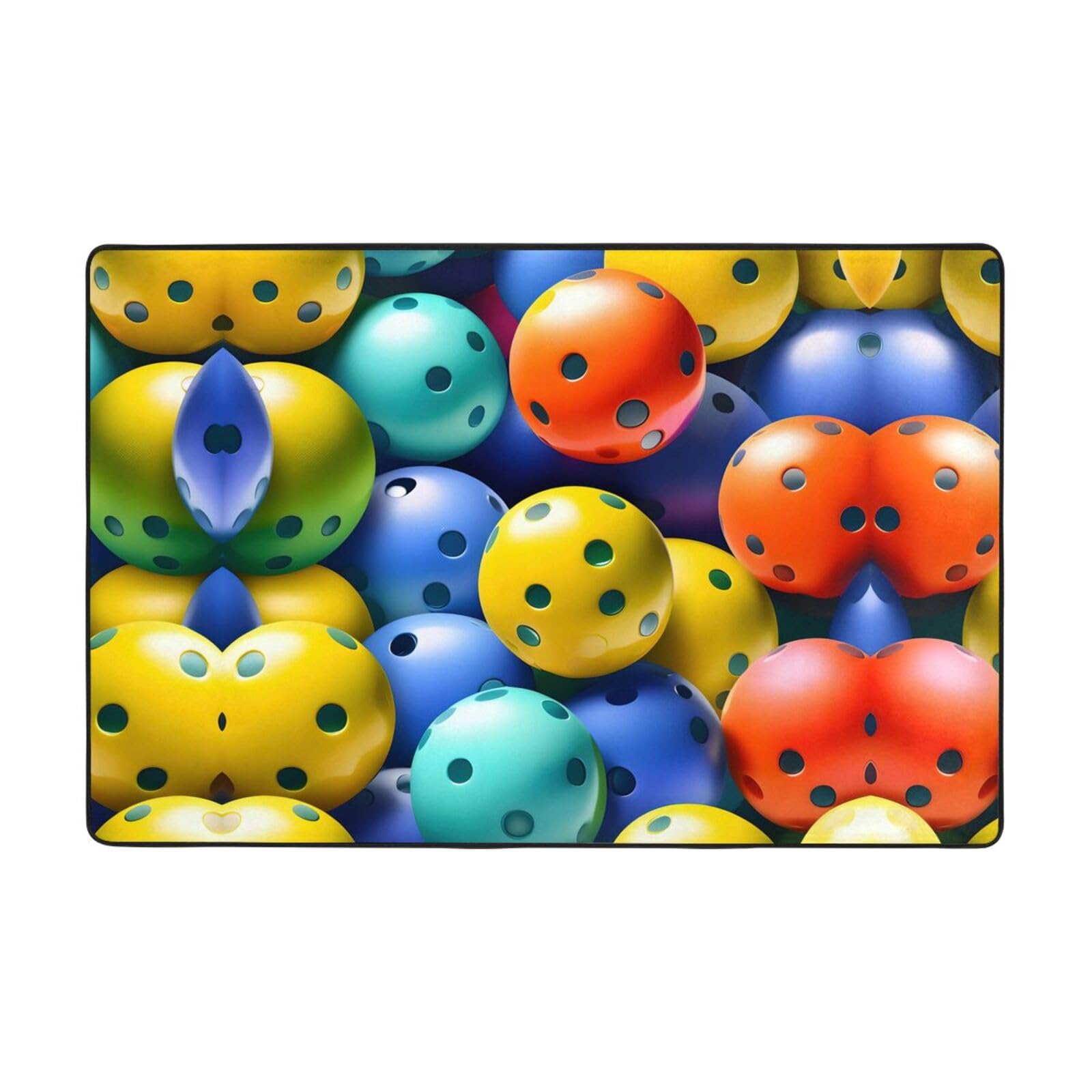 Tapis lavable motif pickleball 23x30 cm pour entrée et chambre