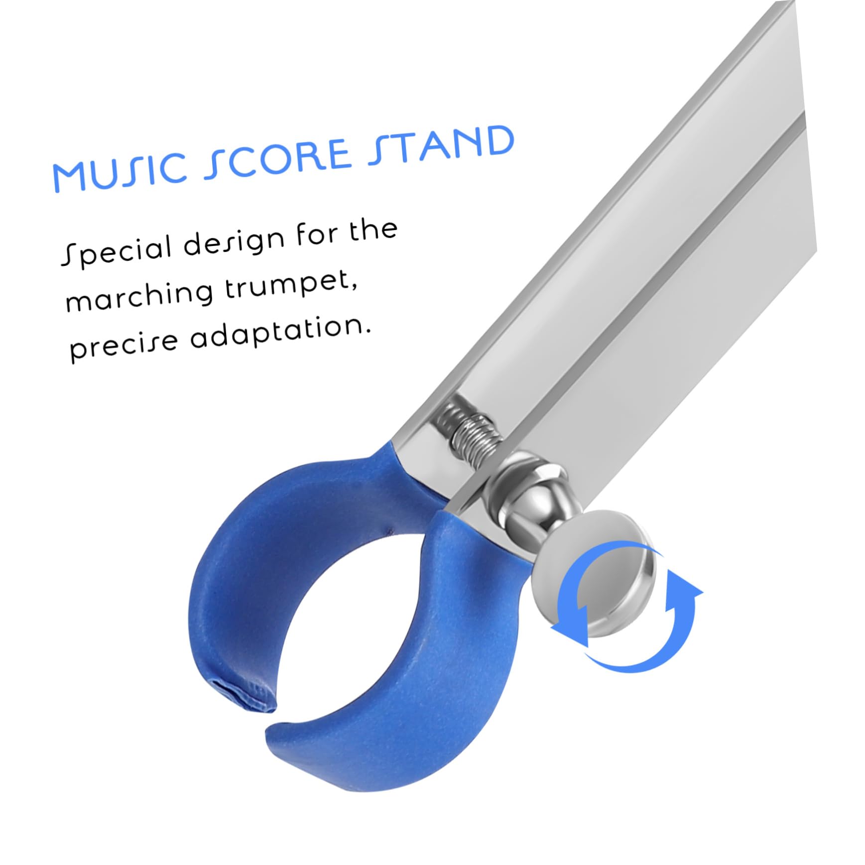 HEMOTON 5 Pezzi Di Clip Per Libro Di Musica Per Tromba Supporto Per Spartiti in Metallo Con Spazzola Per La Pulizia Per Bande Musicali