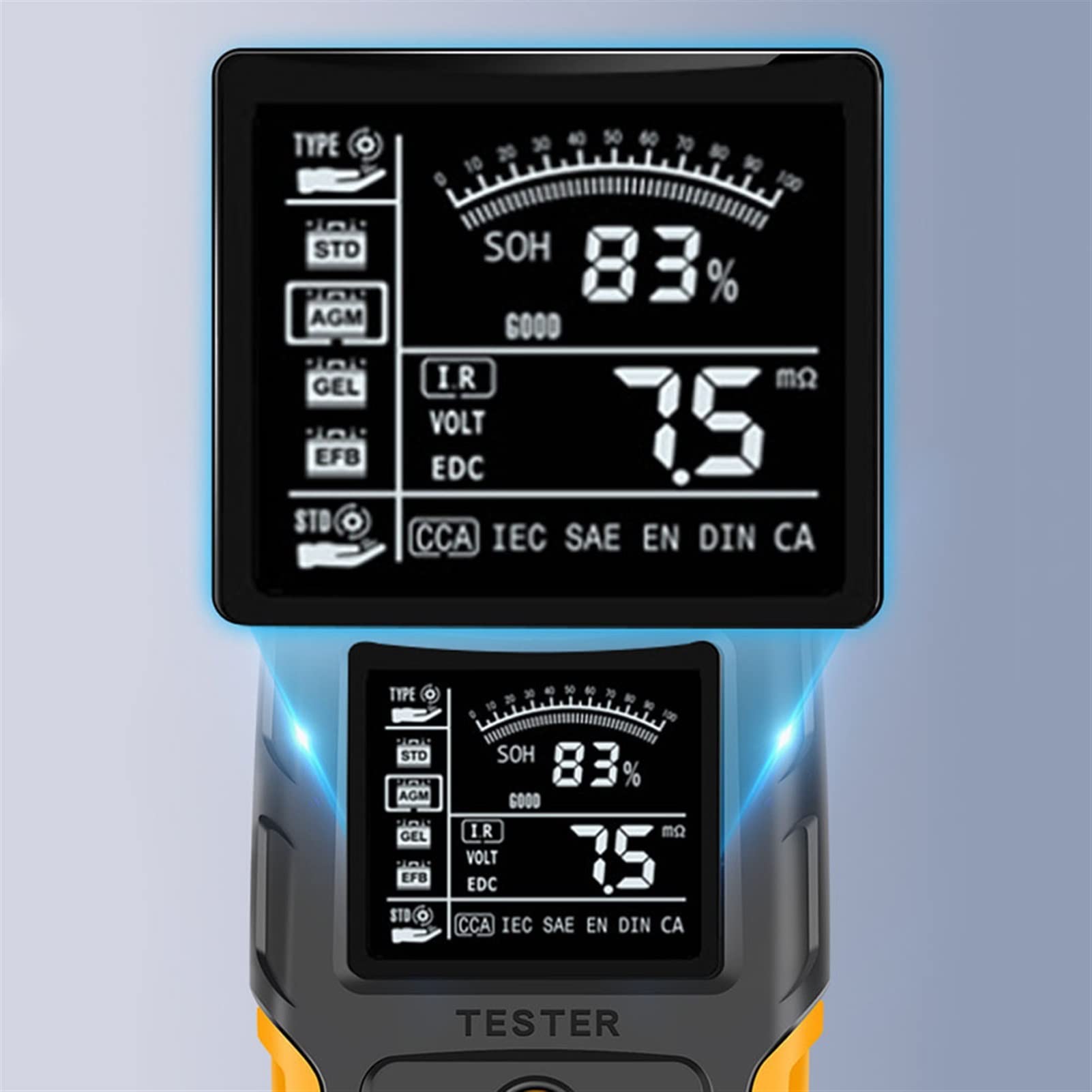 Amazon.co.jp: バッテリーチェッカー 12V / 24Vカーバッテリーテスター