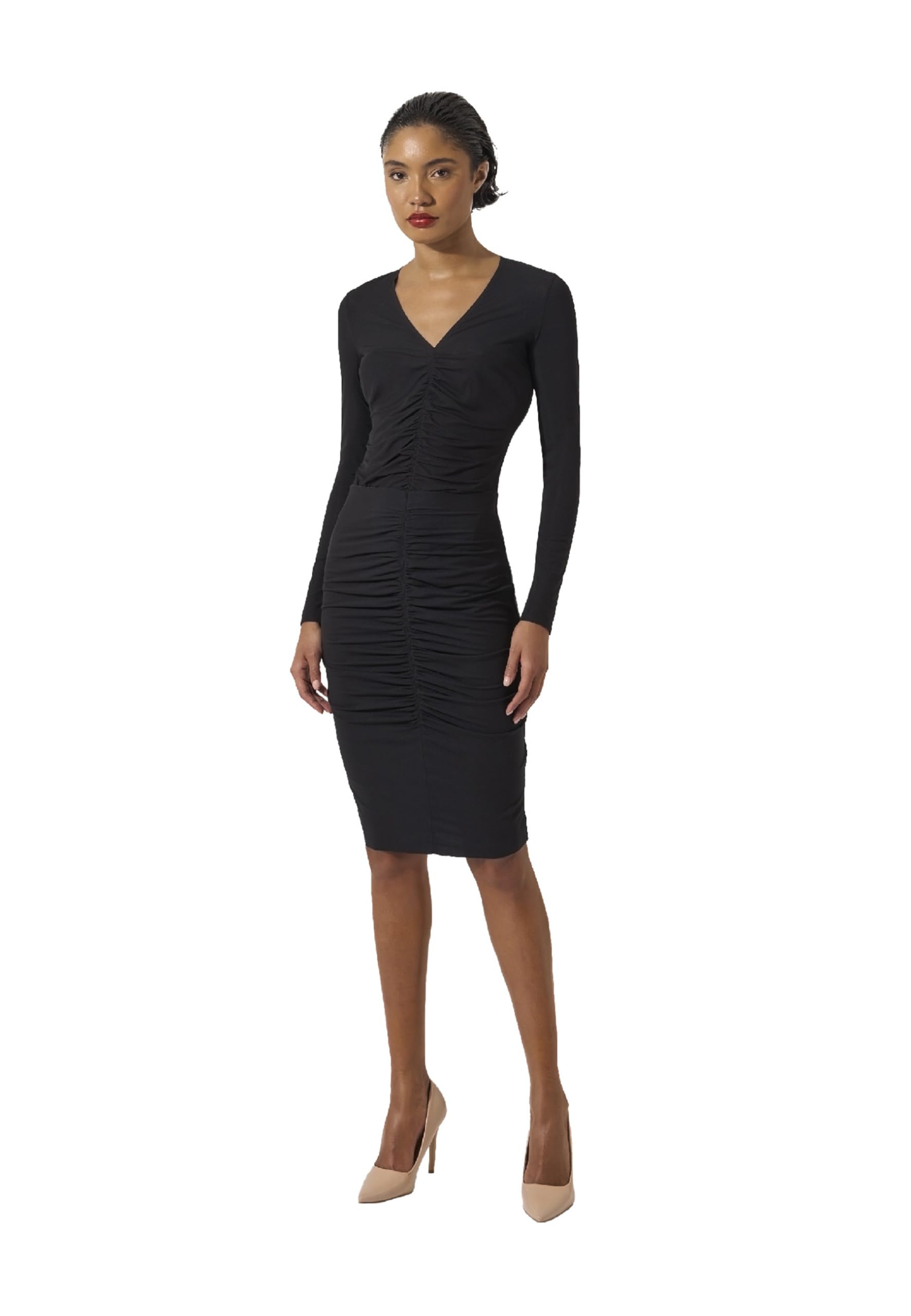 Wolford Pure Skirt for Women Knee Length Slim Fit Draped Look Modal Blend Lightweight Soft Stretch Fabric Raw