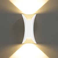 Vista 11 de Kawell Lámpara de pared moderna creativa de 10 W, lámpara de pared LED hacia arriba hacia abajo, impermeable, IP65, lámpara de pared de aluminio