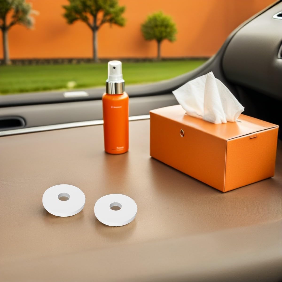 LIFKOME 45pezzi Cuscinetti Rotondi Per Auto Ricariche Diffusore Scented Fragranza Portatile e Salubre Per Viaggi e Uso Quotidiano