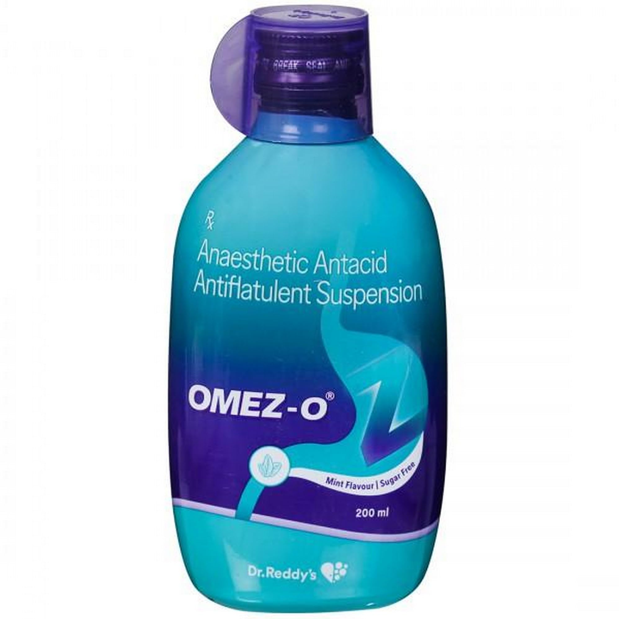 Omez-O Sugar Free Mint - Bottle of 200 ml Suspension